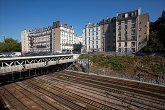Paris, railways above the Gare Saint-Lazare