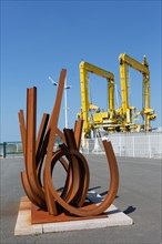 Etaples-sur-Mer, sculpture de Jean-Pierre Rives
