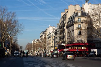 Paris, intersection between the Boulevard du Montparnasse and the Boulevard Raspail