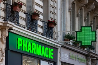 Paris, pharmacy on boulevard Henri IV