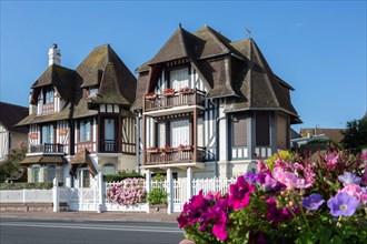 Deauville, houses quay of the navy