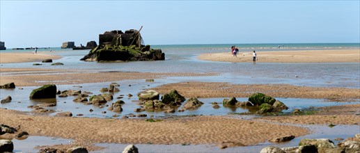 Côte de nacre, landing beaches