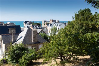 Pleneuf Val André, panorama on the rooftops