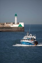 Entrance to Le Havre harbour