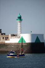 Entrance to Le Havre harbour