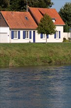 Maritime canal of Abbeville in Saint-Valery-sur-Somme