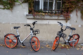 Paris, Mobike bicycle sharing system