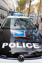 Paris, véhicule de Police