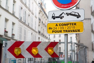 Paris, signaling system for works