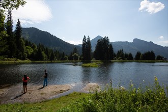 Morzine, Haute-Savoie, site du lac des Mines d'Or, le rouleau de Bostan