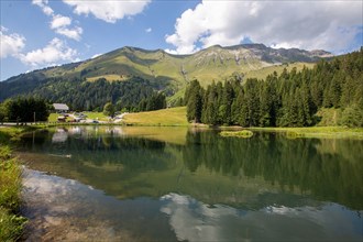 Morzine, Haute-Savoie, site of the Lac des Mines d'Or, the Rouleau de Bostan