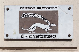 Paris, plaque de la mission bretonne