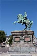 Rouen (Seine Maritime), statue équestre de Napoléon