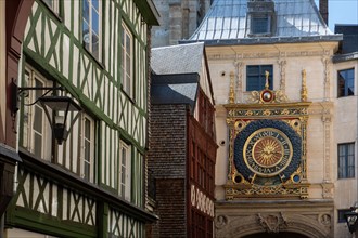 Rouen (Seine Maritime), rue du Gros Horloge