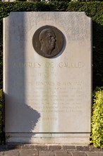 Rouen (Seine Maritime), stèle hommage à l'Appel du 18 juin 1940