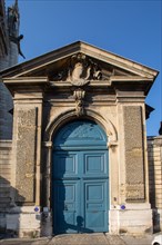 Rouen (Seine Maritime), port, portal of the archbishop's palace