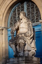 Rouen (Seine Maritime), Museum of Fine Arts, statue of Michel Anguier