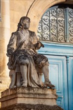 Rouen (Seine Maritime), Museum of Fine Arts, statue of Nicolas Poussin