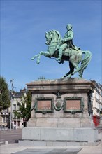 Rouen (Seine Maritime), statue équestre de Napoléon