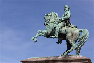 Rouen (Seine Maritime), equestrian statue of Napoléon