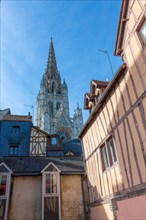 Rouen (Seine Maritime), impasse des Hauts Mariages
