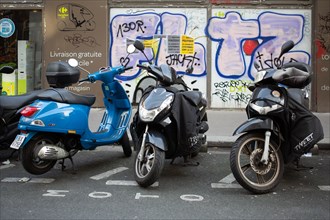 Paris, two wheeler parking