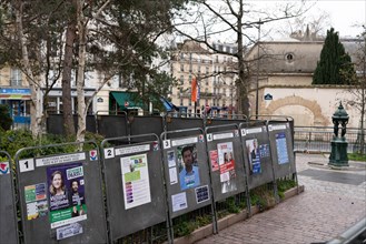 Paris, election signs