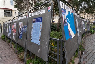 Paris, panneaux électoraux