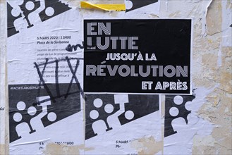 Paris, illegal postering
