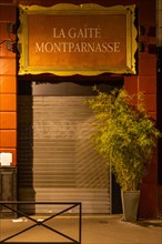 Paris, théâtre de la Gaîté-Montparnasse fermé pour cause de coronavirus