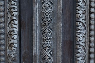 Paris, detail of a carved door