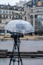 Paris, caméra pour interview