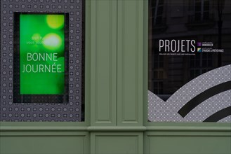 Paris, banque BNP Paribas fermée