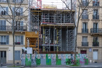 Paris, chantier de construction
