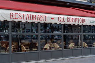 Paris, Brasserie Bullier fermée pour cause d’épidémie de coronavirus