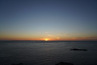 Pointe de Kermorvan, North tip of Finistère, sunset