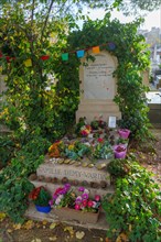 Paris, cimetière du Montparnasse, tombe d'Agnès Varda et Jacques Demy