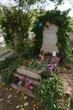 Paris, Montparnasse cemetery, tomb of Agnès Varda and Jacques Demy