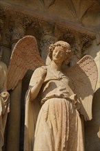 Reims Cathedral (Notre-Dame de Reims), smiling angel
