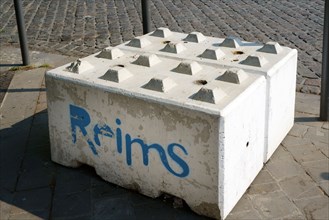 Concrete block in Reims