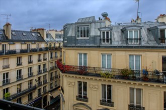 Paris, 2e arrondissement, vue sur les toits