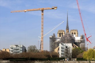 Paris, the new spire of Notre-Dame de Paris is installed