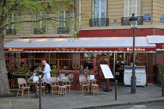 Paris, terrasse du restaurant "le Flore en l'Ile"