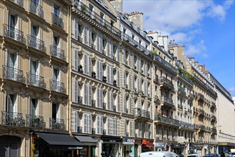 Paris, Haussmann façade and balconies