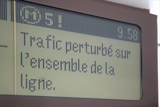 Perturbation dans Les Transports En Commun, Paris