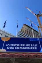 Paris, chantier de la Tour Triangle