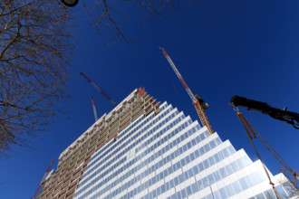 Paris, chantier de la Tour Triangle