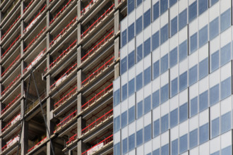 Paris, chantier de la Tour Triangle