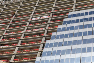Paris, chantier de la Tour Triangle