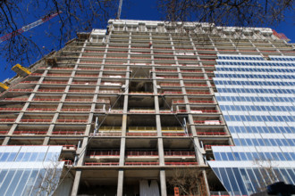 Paris, chantier de la Tour Triangle
